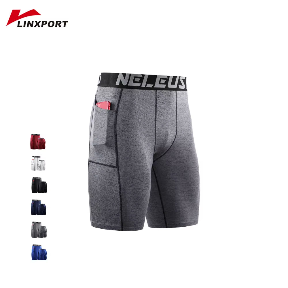 Leggings Sport Men Sportswear Fitnes Gym Clothing Male Compression Tights Solid Bottoms Quick Drying Football Basketball Jerseys